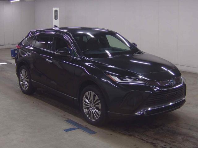 Ref:AUX-25123332 TOYOTA HARRIER HYBRID 2021 1 2021 Toyota Harrier Hybrid black gasoline used car Japan export