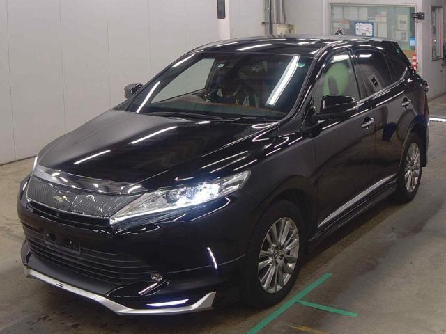 Ref:AUX-25127840 TOYOTA HARRIER 2017 1 2017 Toyota Harrier black gasoline used car Japan export
