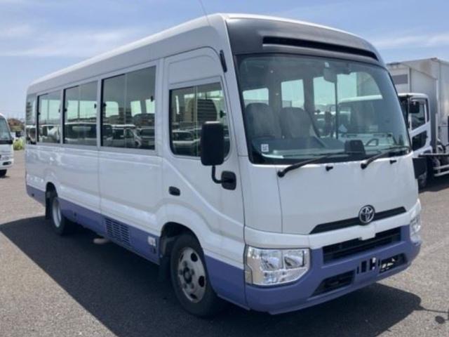 Ref:AUX-25132191 TOYOTA COASTER 2021 1 2021 Toyota Coaster white diesel used car Japan export