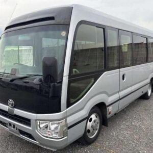 2021 Toyota Coaster silver diesel used car Japan export