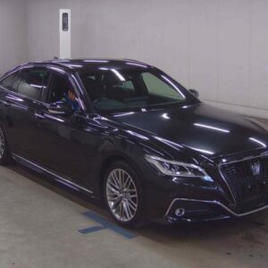 2021 Toyota Crown Hybrid black gasoline used car Japan export
