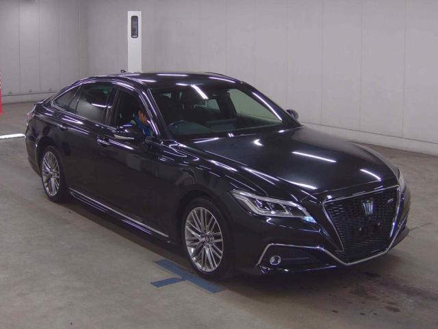 Ref:AUX-25132323 TOYOTA CROWN HYBRID 2021 1 2021 Toyota Crown Hybrid black gasoline used car Japan export