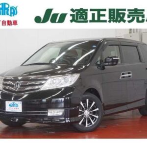 2013 Honda Elysion Prestige black gasoline used car Japan export