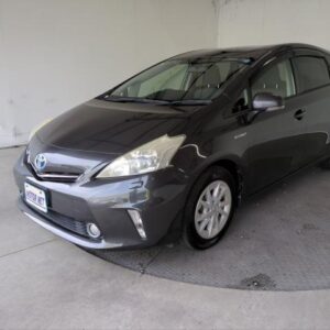 2012 Toyota Prius Alpha gray hybrid used car Japan export