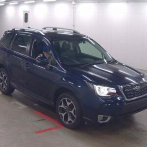 2018 Subaru Forester blue gasoline used car Japan export