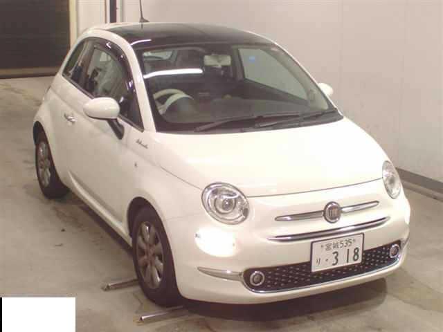 Ref:AUX-25138764 FIAT 500 2022 1 2022 Fiat 500 white gasoline used car Japan export