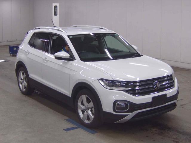 Ref:AUX-25138983 VOLKSWAGEN T-CROSS 2021 1 2021 Volkswagen T-Cross white gasoline used car Japan export