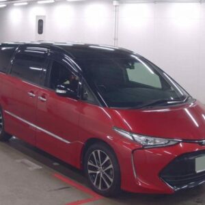 2016 Toyota Estima red gasoline used car Japan export