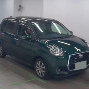 2020 Toyota Passo green gasoline used car Japan export