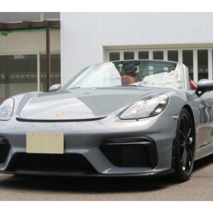 2023 Porsche 718 Spyder gray gasoline used car Japan export