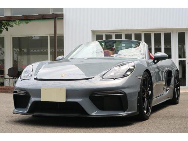 Ref:AUX-25139023 PORSCHE 718 SPYDER 2023 1 2023 Porsche 718 Spyder gray gasoline used car Japan export