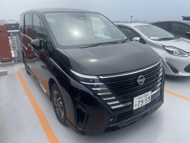 Ref:AUX-25143315 NISSAN SERENA 2025 1 2025 Nissan Serena black hybrid used car Japan export