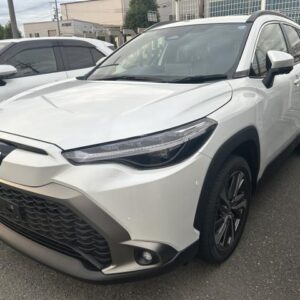 2025 Toyota Corolla Cross pearl hybrid used car Japan export