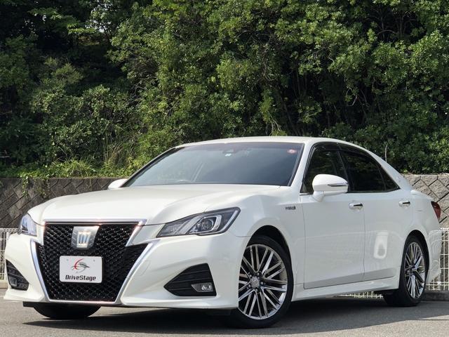 Ref:AUX-25157791 TOYOTA CROWN HYBRID 2016 1 2016 Toyota Crown Hybrid pearl hybrid used car Japan export