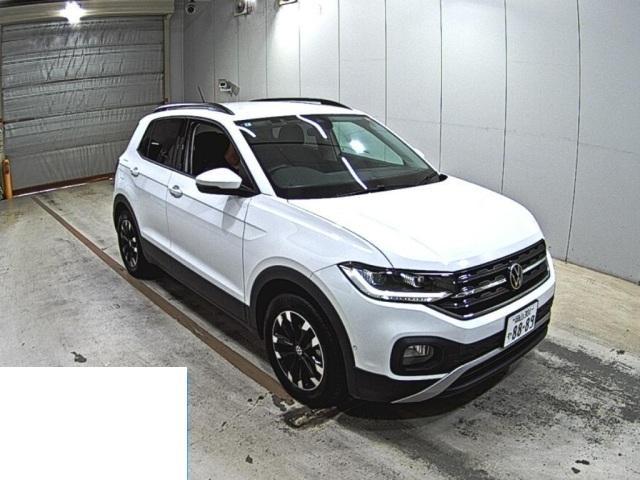 Ref:AUX-25158660 VOLKSWAGEN T-CROSS 2024 1 2024 Volkswagen T-Cross white gasoline used car Japan export