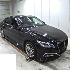 2021 Toyota Crown Hybrid black gasoline used car Japan export