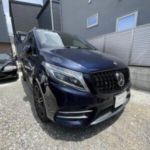2016 Mercedes Benz V-Class blue diesel used car Japan export