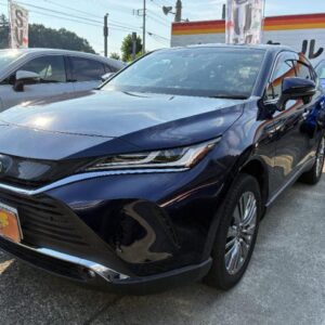 2021 Toyota Harrier Hybrid blue gasoline used car Japan export