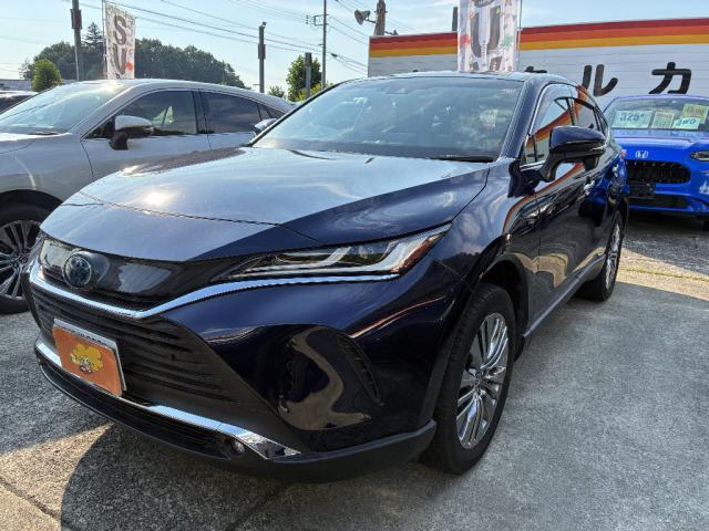 Ref:AUX-25158738 TOYOTA HARRIER HYBRID 2021 1 2021 Toyota Harrier Hybrid blue gasoline used car Japan export