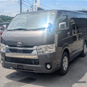 2020 Toyota Hiace Van gray diesel used car Japan export