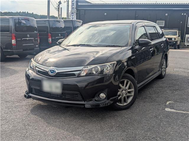 Ref:AUX-25158760 TOYOTA COROLLA FIELDER 2013 1 2013 Toyota Corolla Fielder black hybrid used car Japan export
