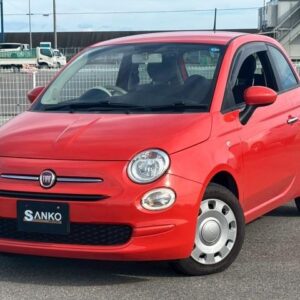 2022 Fiat 500 orange gasoline used car Japan export