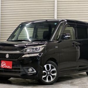 2017 Suzuki Solio Bandit black gasoline used car Japan export