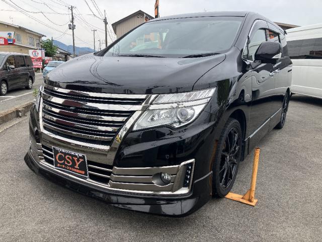 Ref:AUX-25160356 NISSAN ELGRAND 2016 1 2016 Nissan Elgrand black gasoline used car Japan export