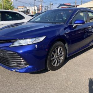 2020 Toyota Camry blue gasoline used car Japan export