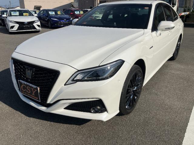 Ref:AUX-25163238 TOYOTA CROWN HYBRID 2020 1 2020 Toyota Crown Hybrid pearl gasoline used car Japan export