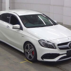 2017 Mercedes Amg A-Class white gasoline used car Japan export