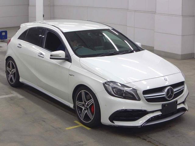Ref:AUX-25163665 MERCEDES AMG A-CLASS 2017 1 2017 Mercedes Amg A-Class white gasoline used car Japan export