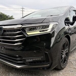 2021 Honda Odyssey Hybrid black gasoline used car Japan export