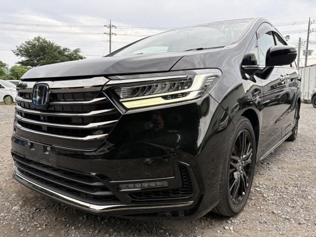 Ref:AUX-25163677 HONDA ODYSSEY HYBRID 2021 1 2021 Honda Odyssey Hybrid black gasoline used car Japan export