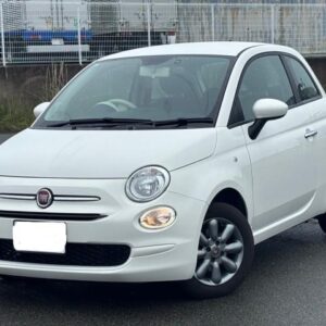 2023 Fiat 500 white gasoline used car Japan export