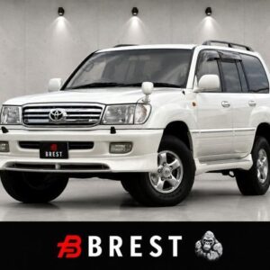 2000 Toyota Land Cruiser 100 white diesel used car Japan export