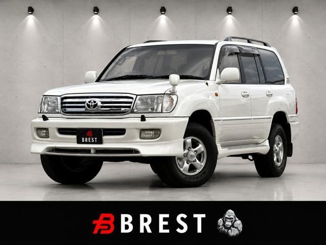 Ref:AUX-25177944 TOYOTA LAND CRUISER 100 2000 1 2000 Toyota Land Cruiser 100 white diesel used car Japan export