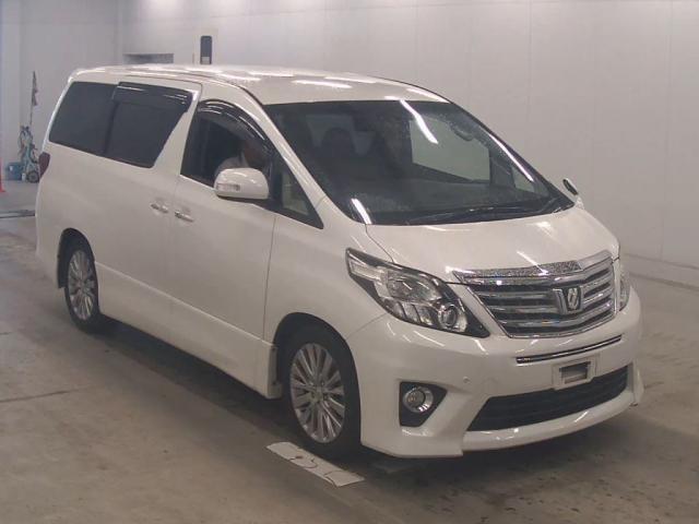 Ref:AUX-25178781 TOYOTA ALPHARD 2013 1 2013 Toyota Alphard pearl gasoline used car Japan export