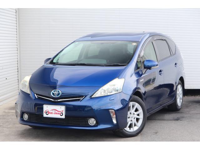 Ref:AUX-25179708 TOYOTA PRIUS ALPHA 2012 1 2012 Toyota Prius Alpha blue hybrid used car Japan export