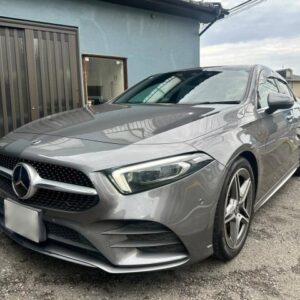 2018 Mercedes Benz A-Class gray gasoline used car Japan export