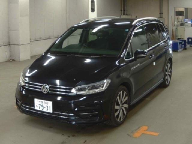 Ref:AUX-25184158 VOLKSWAGEN GOLF TOURAN 2019 1 2019 Volkswagen Golf Touran black gasoline used car Japan export