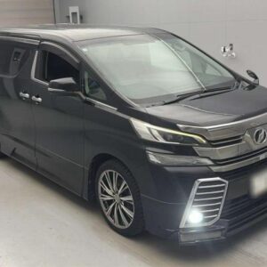 2015 Toyota Vellfire black gasoline used car Japan export