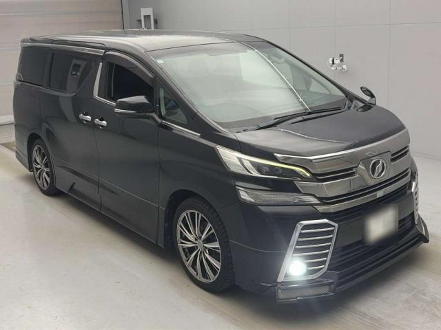 Ref:AUX-25184807 TOYOTA VELLFIRE 2015 1 2015 Toyota Vellfire black gasoline used car Japan export