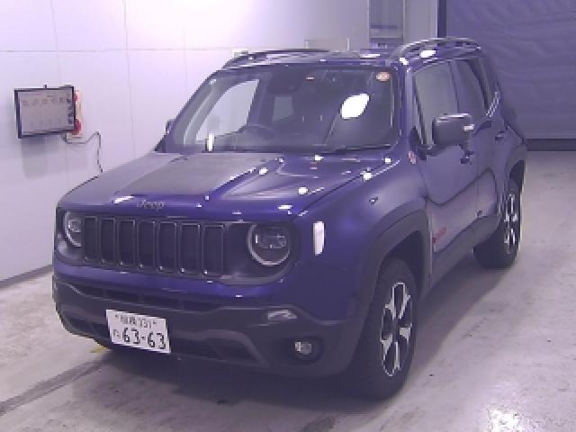 Ref:AUX-25193836 CHRYSLER JEEP JEEP RENEGADE 2020 1 2020 Chrysler Jeep Jeep Renegade blue gasoline used car Japan export
