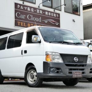 2008 Nissan Caravan Coach white gasoline used car Japan export