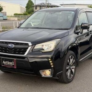 2016 Subaru Forester black gasoline used car Japan export