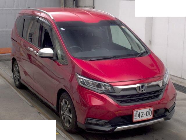 Ref:AUX-25194915 HONDA FREED PLUS 2021 1 2021 Honda Freed Plus red gasoline used car Japan export