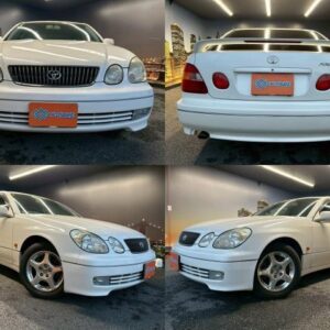 1998 Toyota Aristo white gasoline used car Japan export
