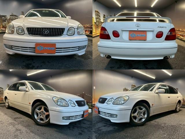 Ref:AUX-25200503 TOYOTA ARISTO 1998 1 1998 Toyota Aristo white gasoline used car Japan export
