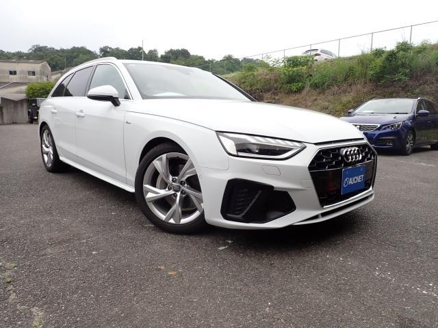 Ref:AUX-25200534 AUDI A4 AVANT 2021 1 2021 Audi A4 Avant white diesel used car Japan export